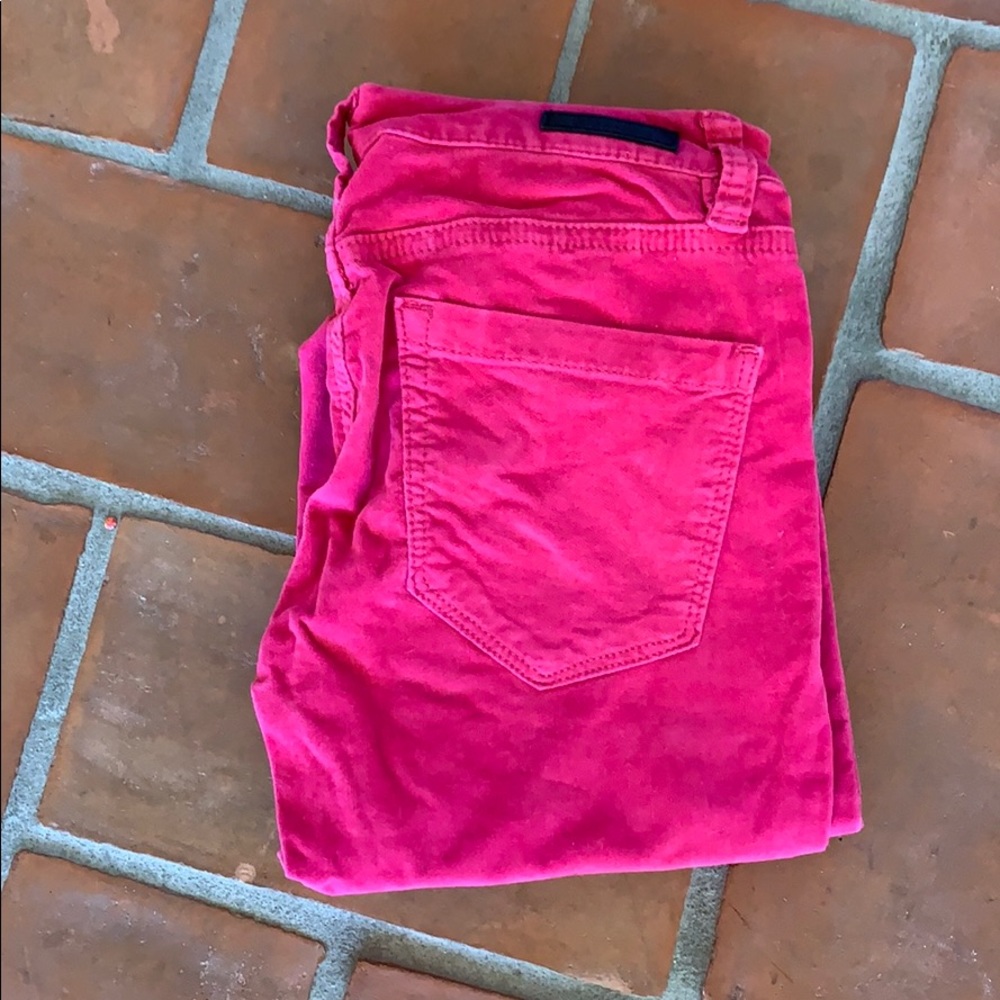 Blank Hot Pink Velvet Pants, Size 25